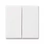 Placa de pared / tapa de interruptor Busch-Jaeger 1731-0-2005, blanco, compatible con Busch-balance SI
