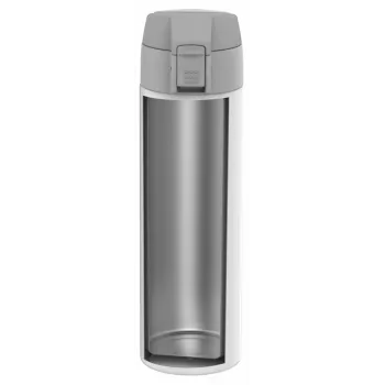 Termo ZWILLING THERMO, taza de viaje, doble aislamiento, cierre de seguridad, 450 ml, altura: 22,8 cm, blanco