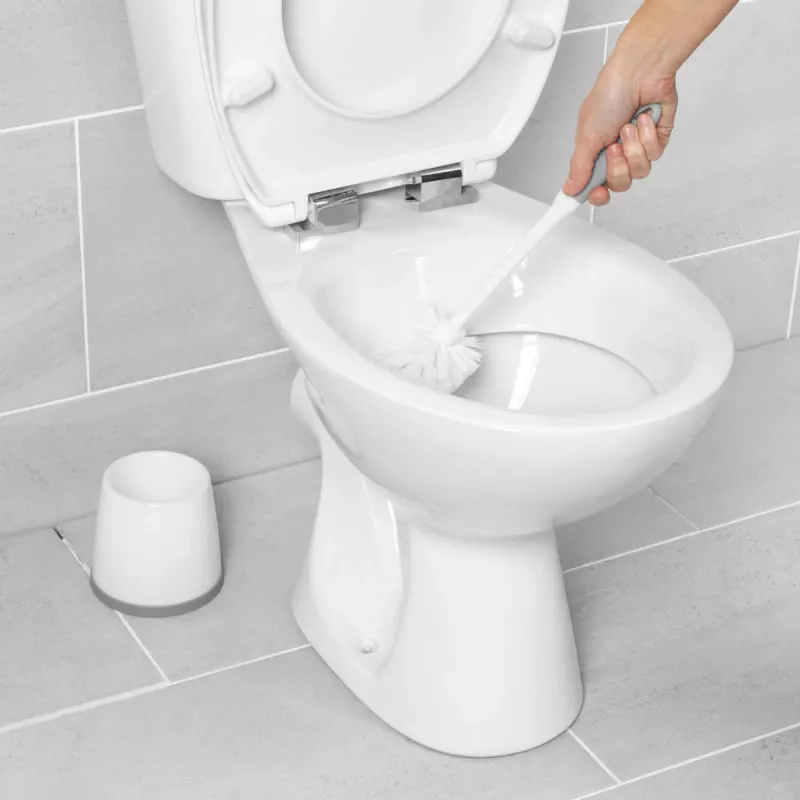 Escobilla de inodoro Beldray LA080714UFFEU7 con soporte antibacteriano