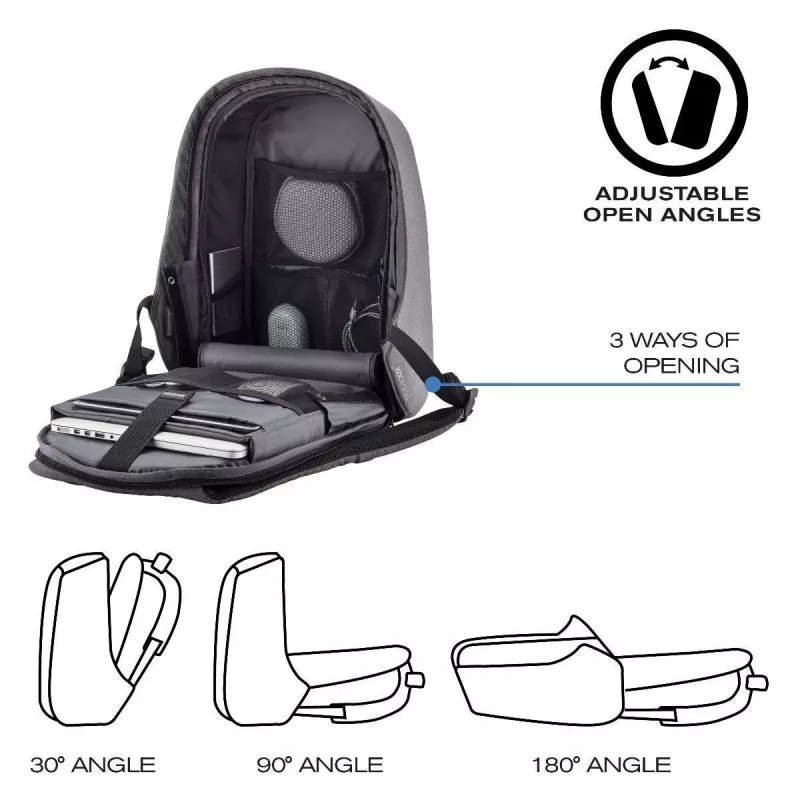 Mochila XD-Design Bobby Hero Small negra gris