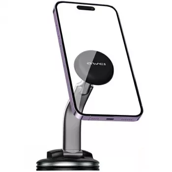 Soporte magnético para móvil Awei X45 para montaje en parabrisas y salpicadero, compatible con smartphones