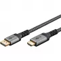 Goobay 65268 Adaptador de cable de vídeo 1 m DisplayPort HDMI Gris (65268)
