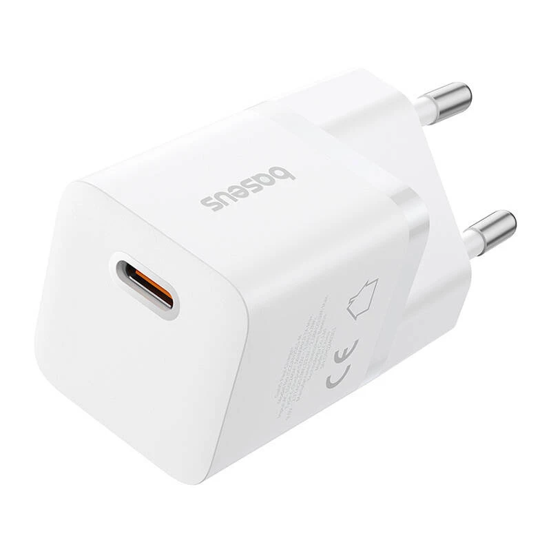 Baseus P10110909213-00 Cargador de red USB-C GaN5 mini 25W Blanco