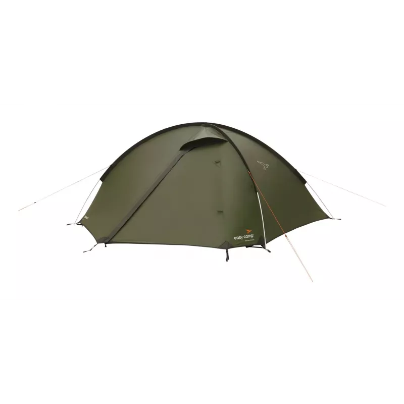 Tienda de cúpula/iglú Easy Camp Rondane 3 – 3 personas, doble techo de poliéster, varillas de aluminio, verde oscuro