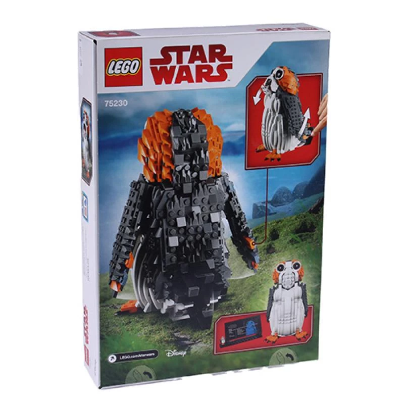 LEGO figura construible Star Wars Porg 75230 – Modelo de colección con funciones móviles