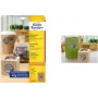Etiquetas redondas AVERY L7105-25 40 mm papel kraft 100% – paquete de 25 hojas