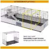 FERPLAST Modular 4 – Jaula para conejos y cobayas – 179 x 72 x 56 cm