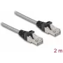 Cable de red DeLOCK RJ45 Cat.6A U/FTP 2m plateado