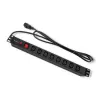Qoltec 53998 regleta de enchufes para RACK 19 | 1U | 10A | PDU | 8xIEC C13 | 2m