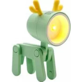 Lámpara de mesa LED RealPower 486259 verde 1 bombilla alimentada por batería