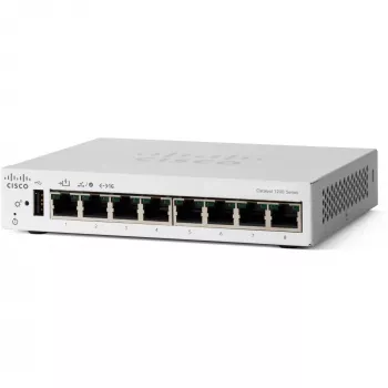 CISCO Catalyst 1200 8 puertos GE Desktop Ext PS PoE Input