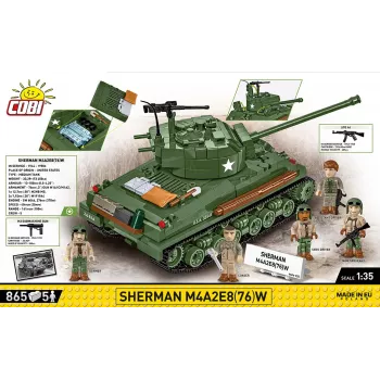 Blocks Sherman M4A2E8 865 piezas