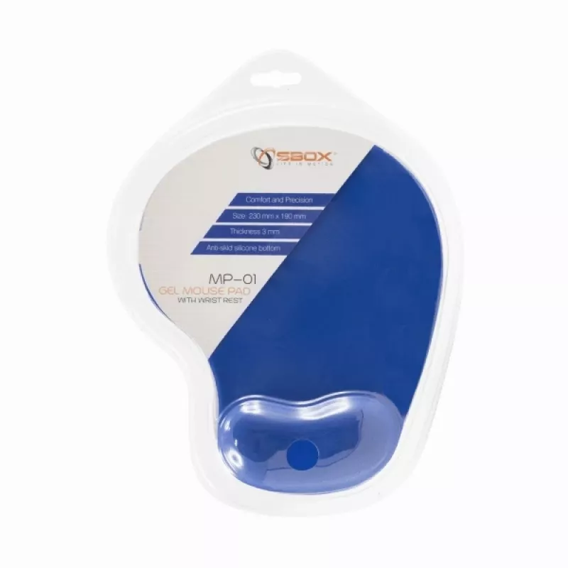 Alfombrilla de ratón de gel Sbox MP-01BL azul