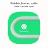 Cable USB-C-USB-C PowerStream 100W trenzado 1,2m blanco