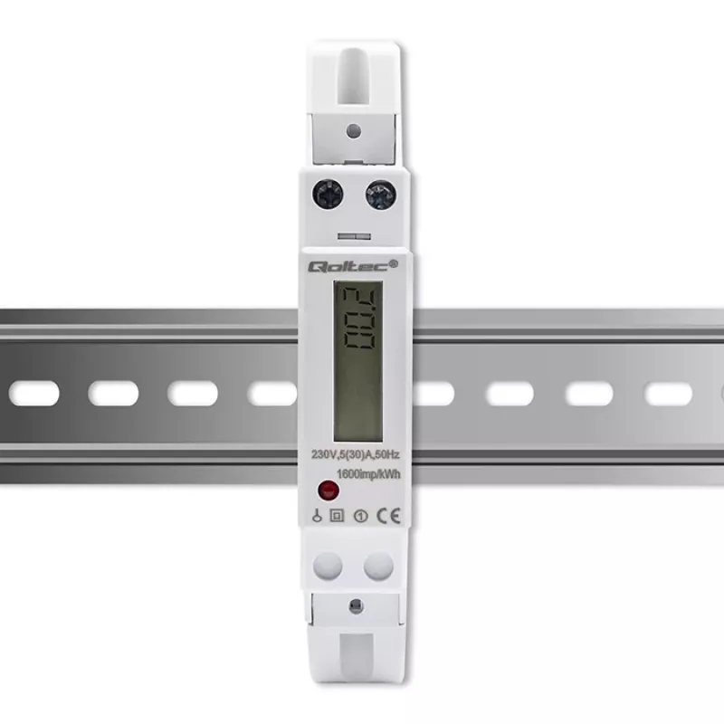 Contador electrónico monofásico QOLTEC 50993 230V 30A