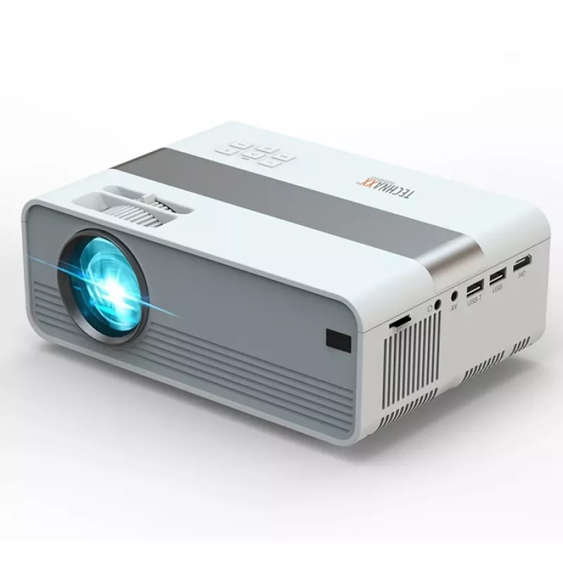 Technaxx TX-127 mini proyector LED, LCD, HD 720p (1280x720), blanco/gris
