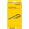 Delock 64273 hub USB delgado de 7 puertos, USB Type-C o Type-A a 1x USB 5 Gbps Type-A + 6x USB 2.0 Type-A