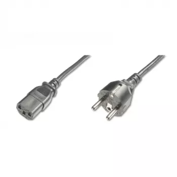 Cable de alimentación Digitus, CEE 7/7 (Type-F) - C13 macho/hembra, H05VVF3G 0,75 mm², 1,2 m, negro
