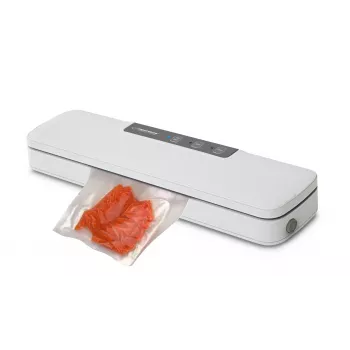 Envasadora al vacío de mesa ESPERANZA EKV001 — compacta, blanca, 30 cm de ancho de sellado, 107 W, 220–240 V