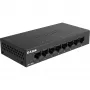 D-Link DGS-108GL Gigabit Ethernet no gestionado (10/100/1000) Negro