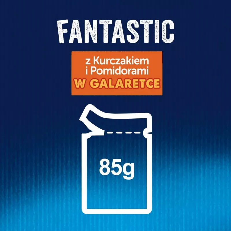 Felix Fanstastic Pollo, tomate - Alimento húmedo para gatos - 85 g