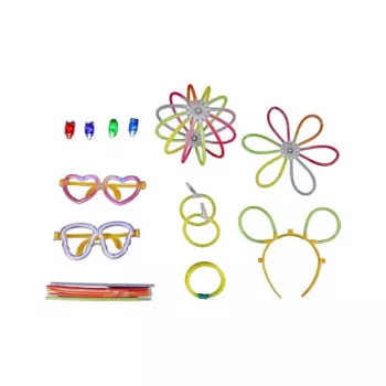 Palos de manualidades RealPower 495549 — palos de madera multicolor, longitud 200 mm, pack de 200