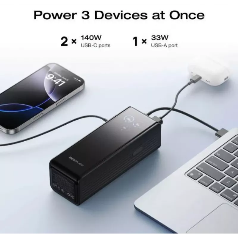 Batería externa ECOFLOW RAPID 25K sin cable integrado
