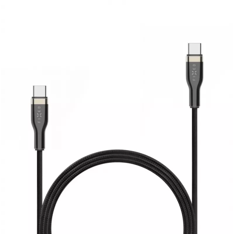 FIXED FIXDB-CC2-BK cable USB-C/USB-C trenzado, 2 m, 100 W