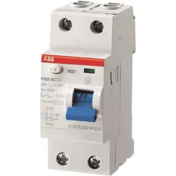 ABB interruptor diferencial 25A F202A-25/0,3 pro M compacto 2 polos 300mA F202A-25/0,3 (2CSF202101R3250)