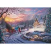 Thomas Kinkade Studios: Disney Dreams Collection - Cinderella Bringing Home the Tree, puzzle 1000 piezas