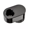 Racor giratorio XSPC Offset G1/4 de 14mm, cromo negro - conector giratorio en ángulo para refrigeración líquida