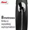 Correa extensible Flexi New CLASSIC 8 m negra con mecanismo retráctil