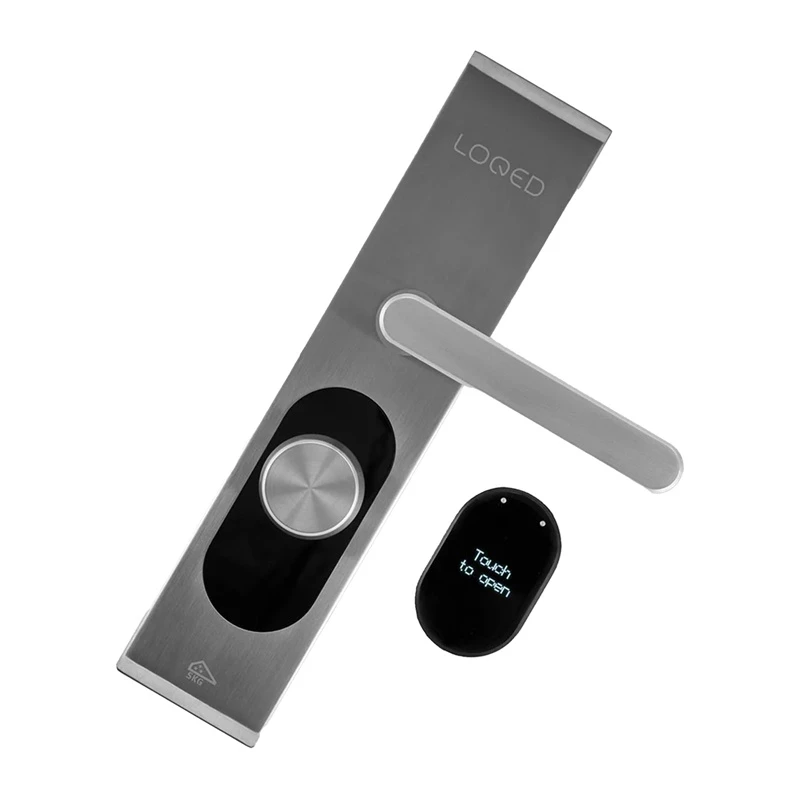 Cerradura inteligente Shelly LOQED Touch acero inoxidable acceso sin llave, control por touchpad, integración smart home