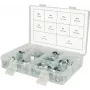 Set de abrazaderas de manguera ks tools 970.0770 — abrazaderas mini 78 piezas, rango de tamaño 7–18 mm