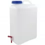 Bidón de agua 19 L, depósito de agua transparente/azul