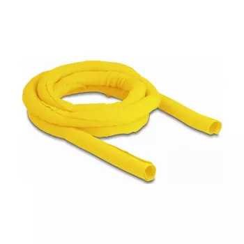 Funda trenzada DeLOCK autocierre resistente al calor 2 m x 19 mm amarillo