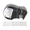 Brady, M5-115-427, vinilo autolaminado, negro sobre blanco/transparente, 38,10 x 12,70(31,75) mm, permanente, para diámetro de cable de 3,40 - 6,10 mm (200 uds.) (170864)