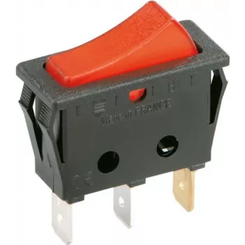 Bachmann 924.112 - interruptor basculante - 1P - negro - rojo - 250 V