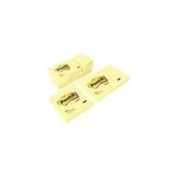 Papel para notas 3M 656Y rectangular amarillo 100 hojas autoadhesivo