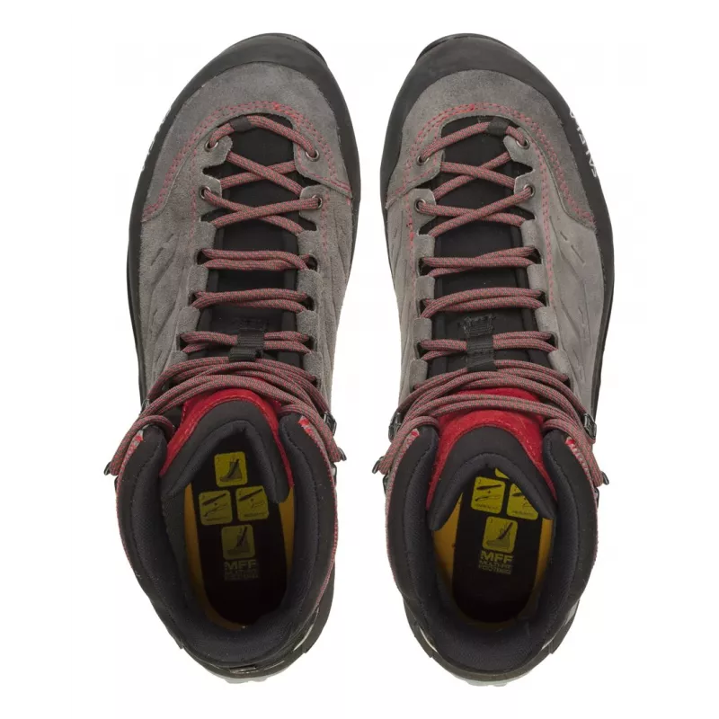 Salewa MTN Trainer Mid GTX Hombre Adulto Antracita, Gris, Rojo