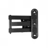 Soporte de pared para TV/monitor Maclean MC-417 totalmente articulado 13-32 30kg máx. VESA 100x100 negro con pintura en polvo soporte universal distancia a la pared ajustable giratorio inclinable