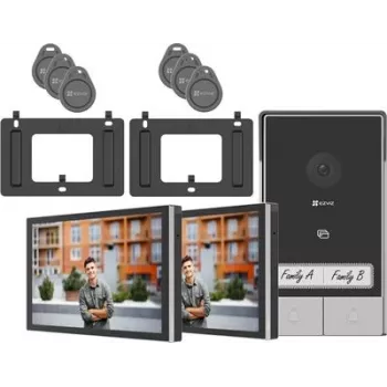 Videoportero monitor táctil EZVIZ 7 pulgadas modelo 318500248 — control separado para unidades de 2 viviendas