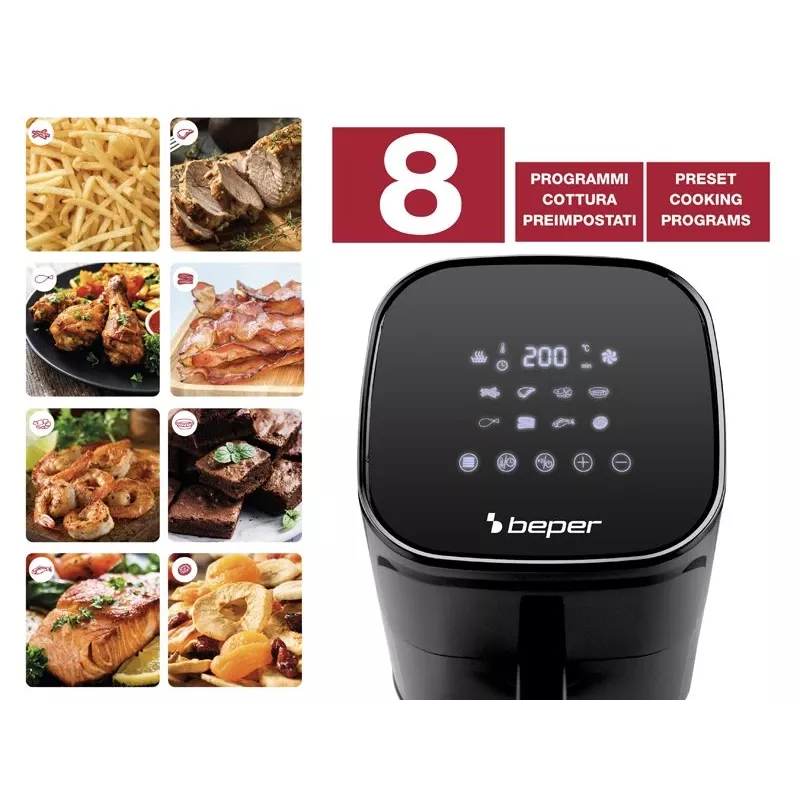 Freidora de aire Beper P101FRI051 5 L 1400 W negro