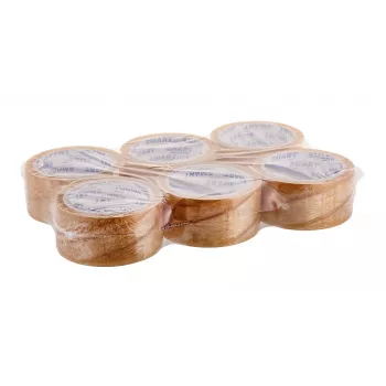 Cinta adhesiva transparente a base de disolvente BESTPAK 48 mm x 60 m, rollo transparente para precintar y embalar