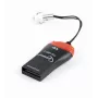 Lector de tarjetas Gembird FD2-MSD-3 USB 2.0 negro rojo