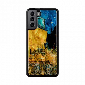 Funda protectora iKins para Samsung Galaxy S21+ — negra