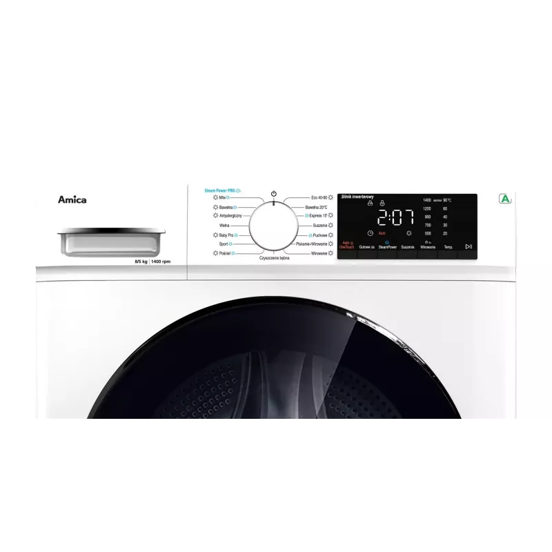Lavadora secadora AMICA A1WDS8514DLiStH 8 kg de carga 1400 rpm centrifugado