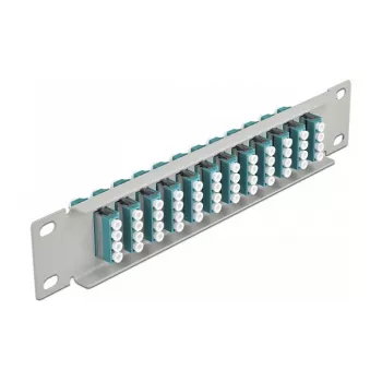 Panel de parcheo de fibra óptica DeLOCK 10