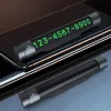 Tarjeta de aparcamiento temporal Tellur TLL171251 – negro metalizado, muestra dos números de teléfono