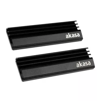 Disipador/radiador para SSD para sistema de refrigeración de PC Akasa A-M2HS01-KT02 negro 1 - 2 (A-M2HS01-KT02)